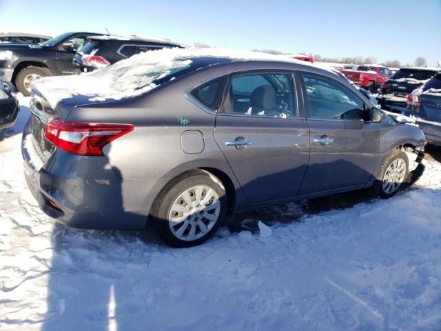 3N1AB7AP0KY351604 - 2019 NISSAN SENTRA S GRAY photo 3