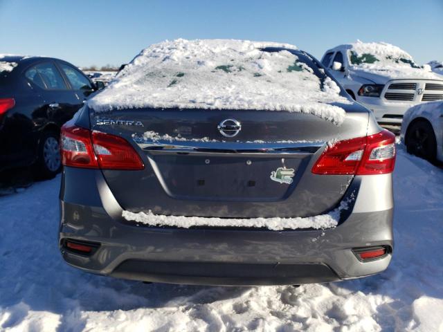 3N1AB7AP0KY351604 - 2019 NISSAN SENTRA S GRAY photo 6