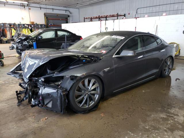 5YJSA1H29FF098084 - 2015 TESLA MODEL S 85D GRAY photo 1