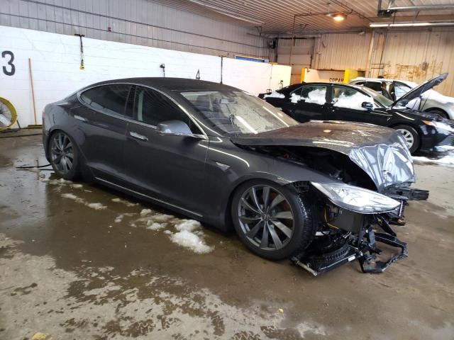 5YJSA1H29FF098084 - 2015 TESLA MODEL S 85D GRAY photo 4