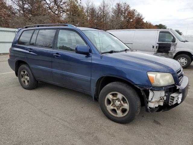 JTEHD21A670046481 - 2007 TOYOTA HIGHLANDER BLUE photo 4