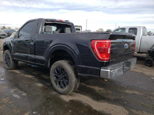 1FTMF1E56NKE20870 - 2022 FORD F150 BLACK photo 2