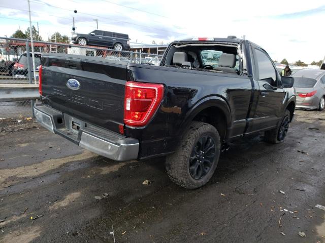 1FTMF1E56NKE20870 - 2022 FORD F150 BLACK photo 3