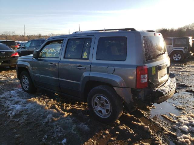 1C4NJPBA4CD661108 - 2012 JEEP PATRIOT SP GRAY photo 2