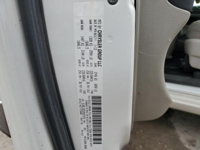 2C4RC1BG5CR257373 - 2012 CHRYSLER TOWN & COU TOURING WHITE photo 14