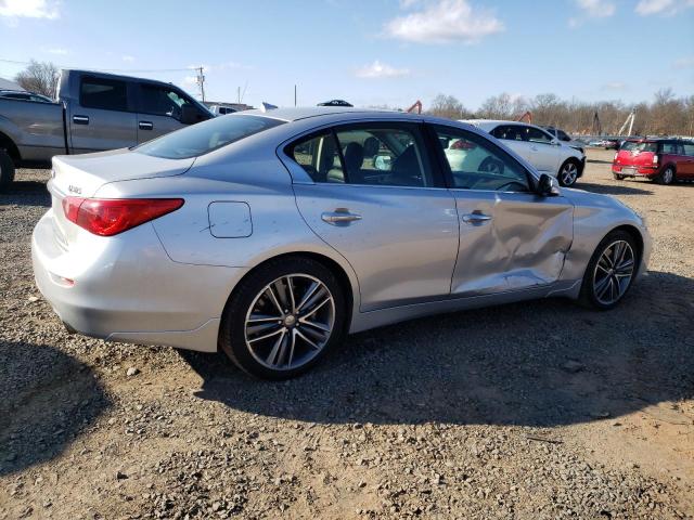 JN1BV7AR3FM399054 - 2015 INFINITI Q50 BASE SILVER photo 3