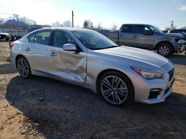 JN1BV7AR3FM399054 - 2015 INFINITI Q50 BASE SILVER photo 4