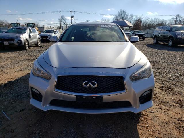 JN1BV7AR3FM399054 - 2015 INFINITI Q50 BASE SILVER photo 5