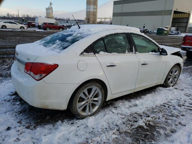 1G1PH5S99B7292511 - 2011 CHEVROLET CRUZE LTZ WHITE photo 3