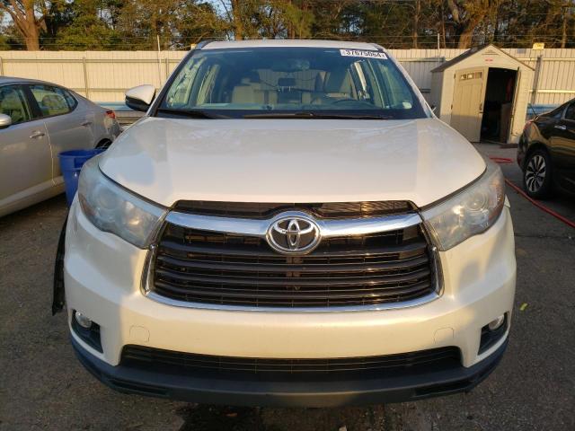 5TDKKRFHXFS071085 - 2015 TOYOTA HIGHLANDER XLE WHITE photo 5