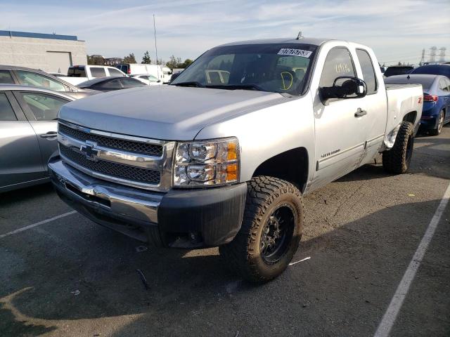 1GCRKSE77CZ130506 - 2012 CHEVROLET SILVERADO K1500 LT SILVER photo 1