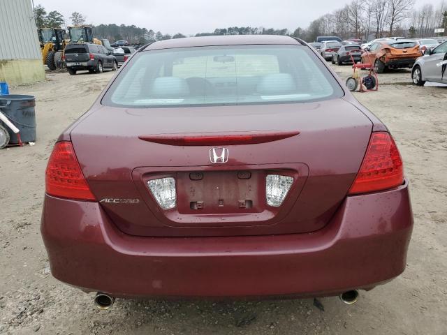 1HGCM66376A058620 - 2006 HONDA ACCORD LX MAROON photo 6