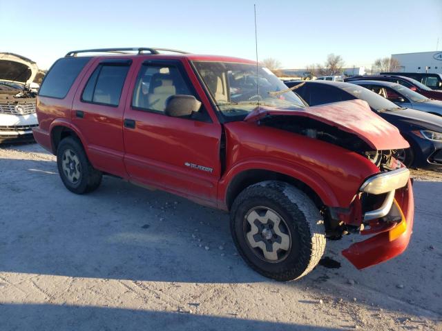 1GNDT13X34K138625 - 2004 CHEVROLET BLAZER RED photo 4