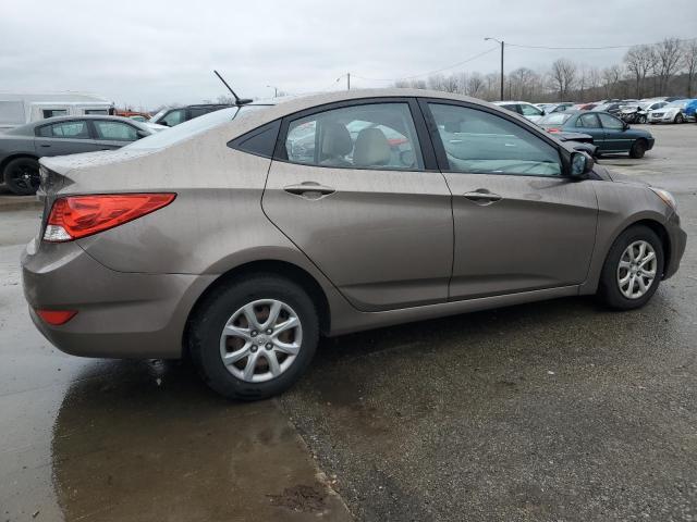 KMHCT4AE3DU476078 - 2013 HYUNDAI ACCENT GLS TAN photo 3