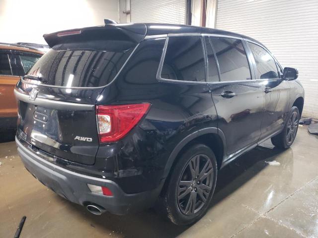 5FNYF8H51MB004856 - 2021 HONDA PASSPORT EXL BLACK photo 3