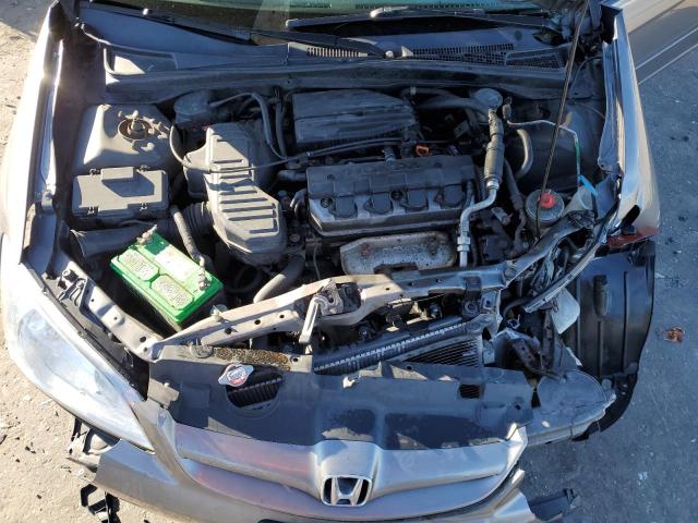 2HGES16654H548208 - 2004 HONDA CIVIC LX SILVER photo 11