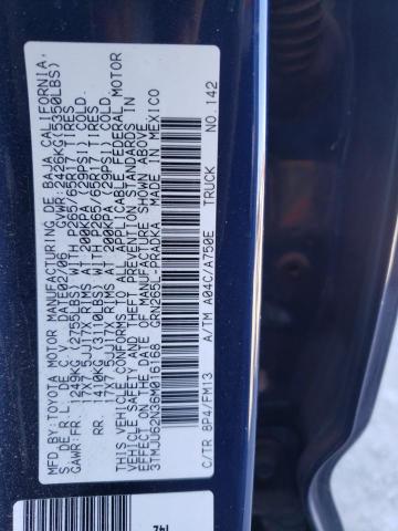 3TMJU62N36M016168 - 2006 TOYOTA TACOMA DOUBLE CAB PRERUNNER BLUE photo 12