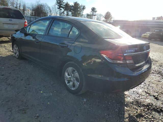 2HGFB2F53DH544384 - 2013 HONDA CIVIC LX BLACK photo 2