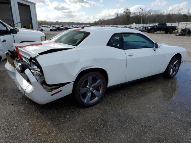 2C3CDYAG2DH594169 - 2013 DODGE CHALLENGER SXT WHITE photo 3