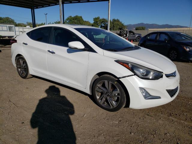 5NPDH4AE6EH502985 - 2014 HYUNDAI ELANTRA SE WHITE photo 4