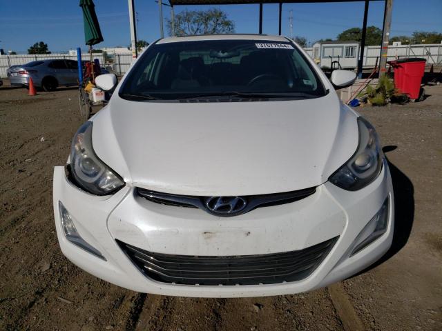 5NPDH4AE6EH502985 - 2014 HYUNDAI ELANTRA SE WHITE photo 5