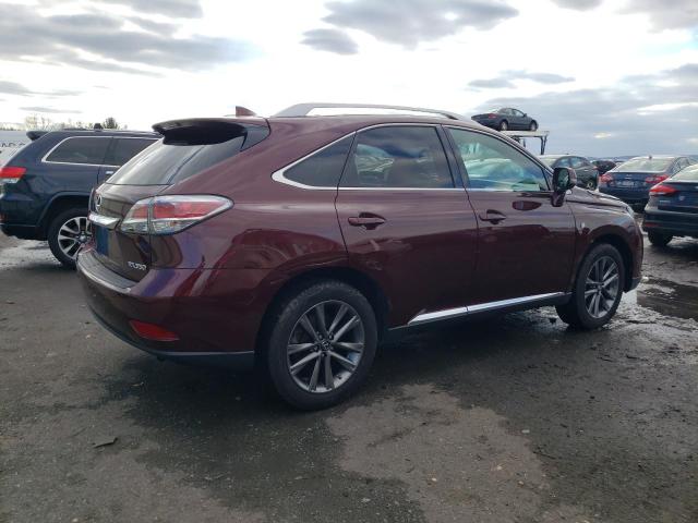 2T2BK1BA0FC316443 - 2015 LEXUS RX 350 BASE BURGUNDY photo 3