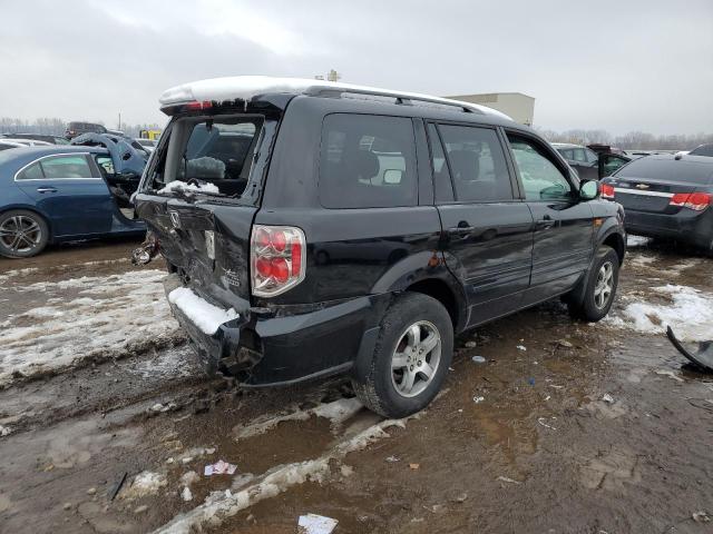 5FNYF18498B022168 - 2008 HONDA PILOT EX BLACK photo 3