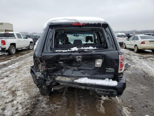 5FNYF18498B022168 - 2008 HONDA PILOT EX BLACK photo 6