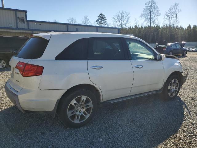 2HNYD28219H518596 - 2009 ACURA MDX WHITE photo 3