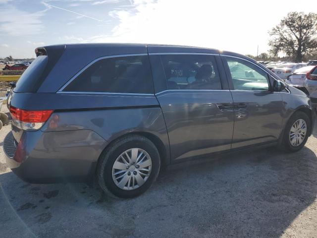 5FNRL5H25FB012043 - 2015 HONDA ODYSSEY LX GRAY photo 3