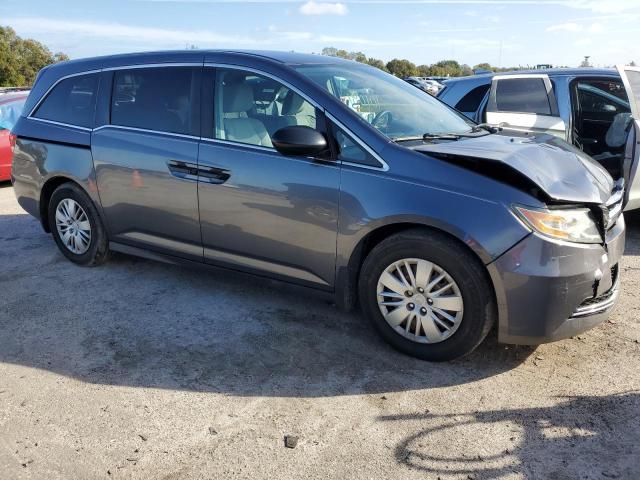 5FNRL5H25FB012043 - 2015 HONDA ODYSSEY LX GRAY photo 4