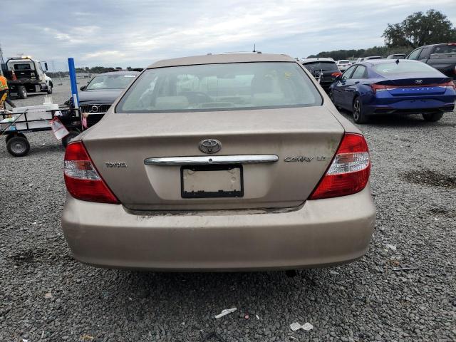 4T1BE32K33U144175 - 2003 TOYOTA CAMRY LE GOLD photo 6