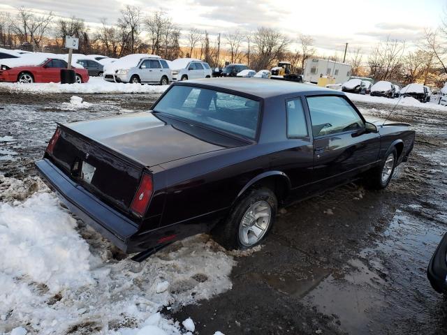 1G1GZ37G3GR206145 - 1986 CHEVROLET MONTE CARL BURGUNDY photo 3