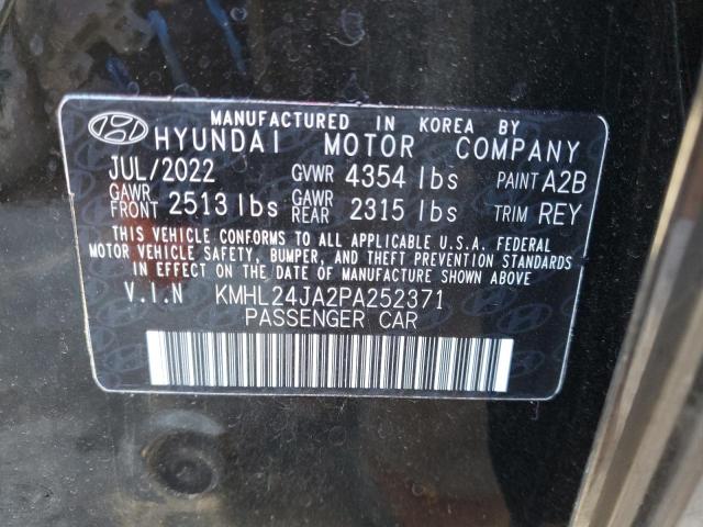 KMHL24JA2PA252371 - 2023 HYUNDAI SONATA SE BLACK photo 13