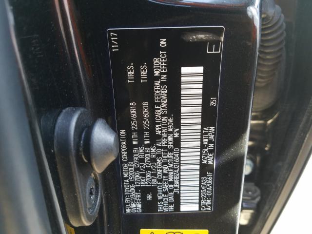 JTJBARBZ4J2160410 - 2018 LEXUS NX 300 BASE  ფოტო 10