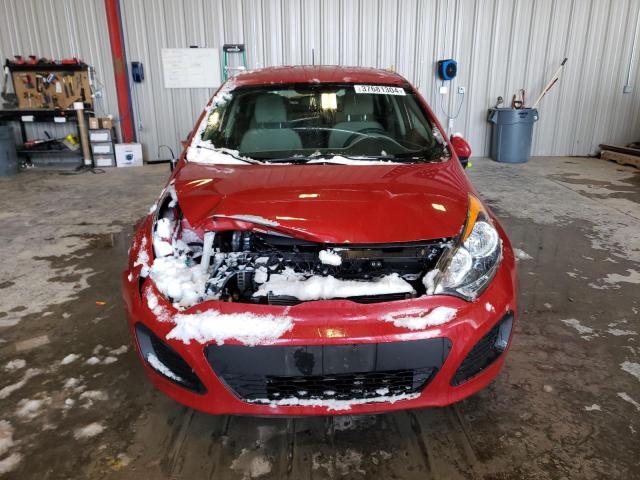 KNADM5A38E6358542 - 2014 KIA RIO LX RED photo 5