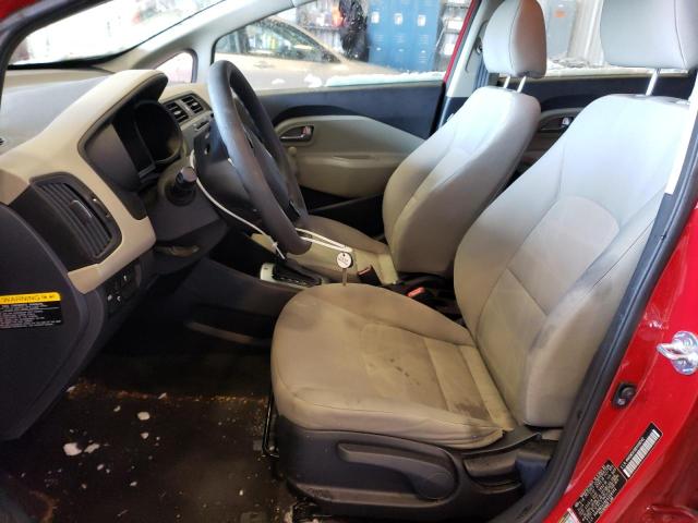 KNADM5A38E6358542 - 2014 KIA RIO LX RED photo 7