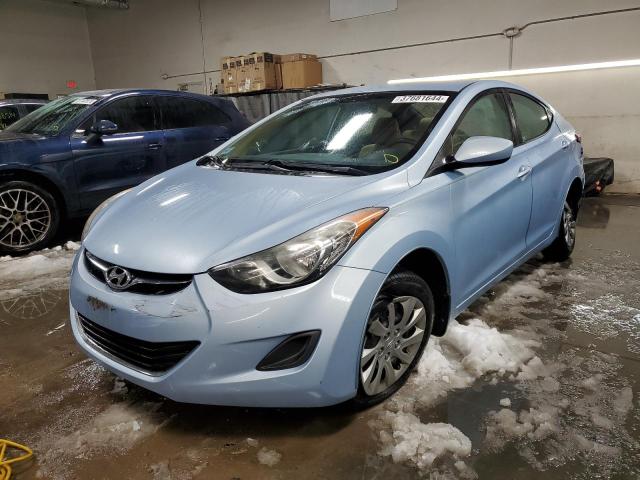 KMHDH4AE1DU606221 - 2013 HYUNDAI ELANTRA GLS BLUE photo 1