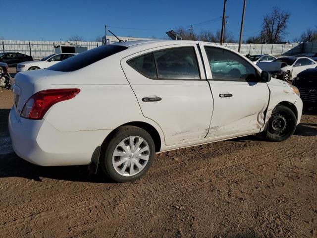 3N1CN7AP8DL820308 - 2013 NISSAN VERSA S WHITE photo 3