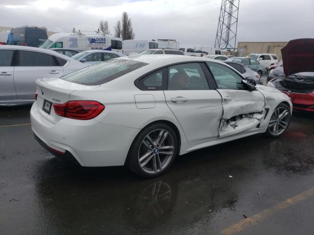 WBA4J1C54KBM17542 - 2019 BMW 430I GRAN COUPE WHITE photo 3