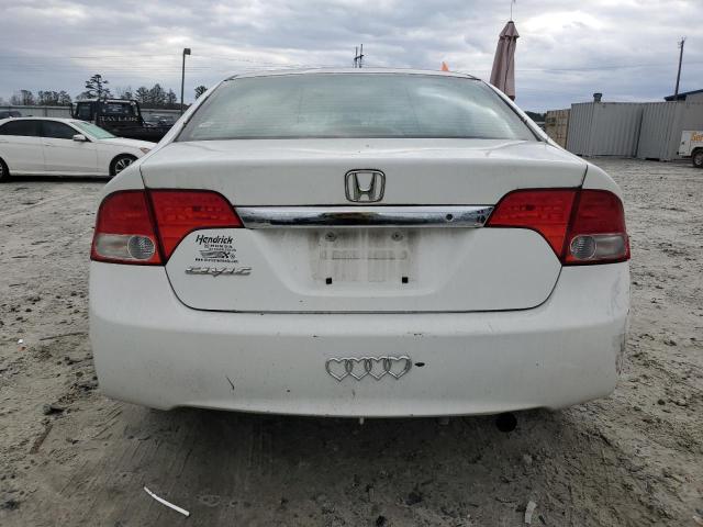 19XFA1F59BE006695 - 2011 HONDA CIVIC LX WHITE photo 6