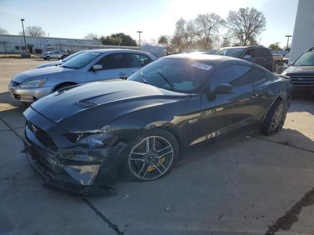 1FA6P8CF2N5136182 - 2022 FORD MUSTANG GT CHARCOAL photo 1