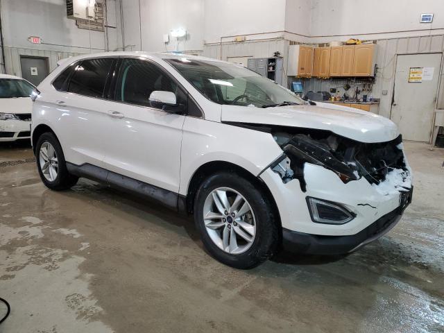 2FMTK3J96FBB12200 - 2015 FORD EDGE SEL WHITE photo 4