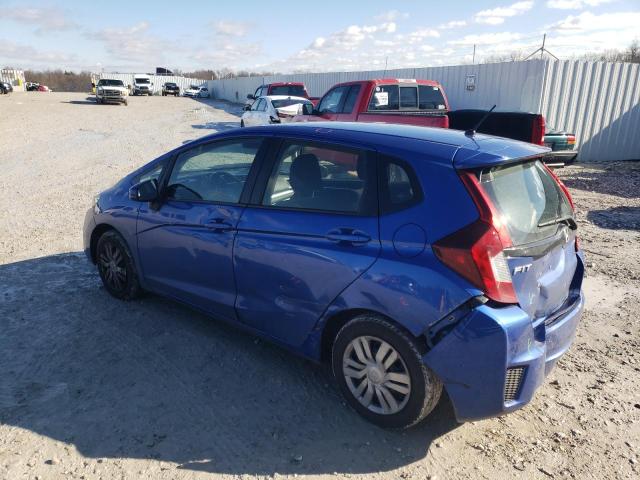 JHMGK5H56GX024289 - 2016 HONDA FIT LX BLUE photo 2