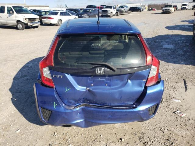 JHMGK5H56GX024289 - 2016 HONDA FIT LX BLUE photo 6