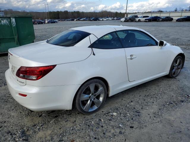 JTHFE2C26B2506426 - 2011 LEXUS IS 350 WHITE photo 3