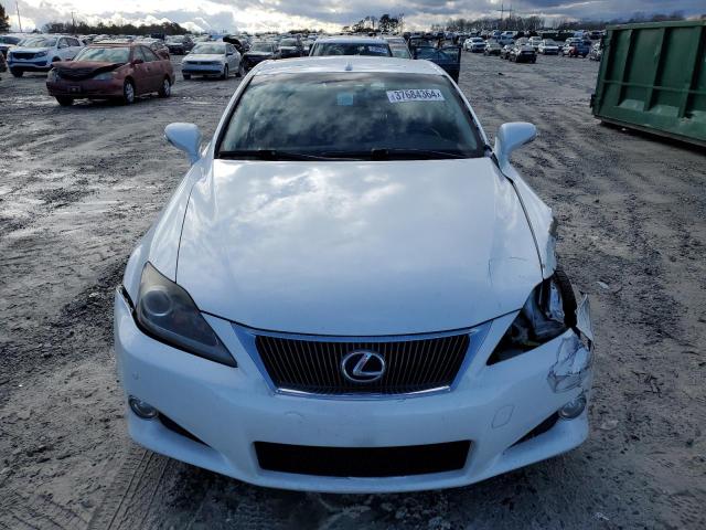 JTHFE2C26B2506426 - 2011 LEXUS IS 350 WHITE photo 5