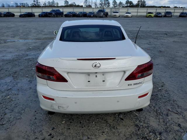 JTHFE2C26B2506426 - 2011 LEXUS IS 350 WHITE photo 6