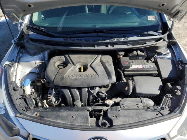 KNAFK4A64E5066833 - 2014 KIA FORTE LX SILVER photo 11