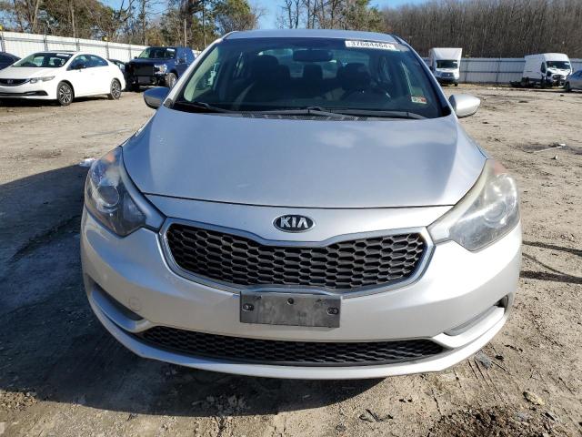 KNAFK4A64E5066833 - 2014 KIA FORTE LX SILVER photo 5